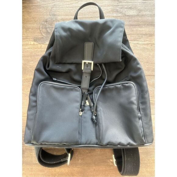 Coach Handbags - Vintage Coach Black Leather & Nylon Mercer Backpack G1J-743